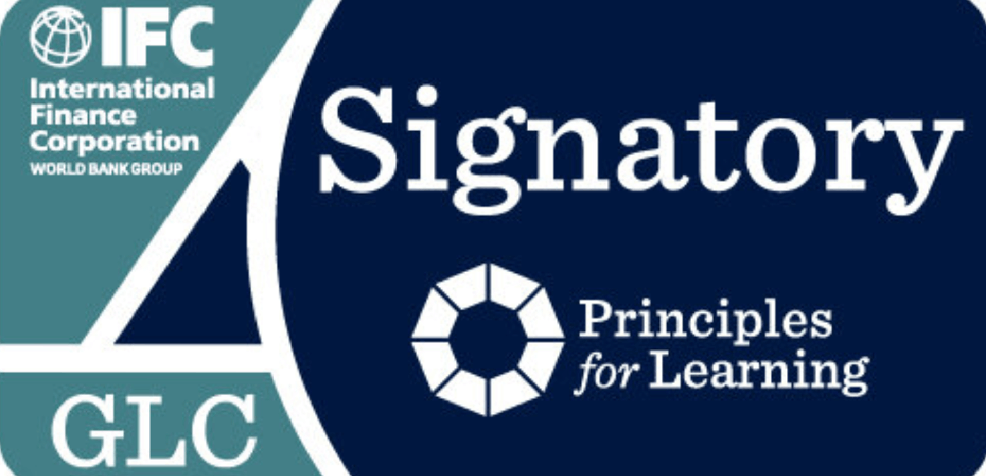 We are a signatory to the GLC Principles for Learning